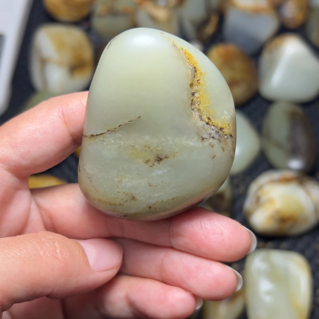 和田玉未镶嵌挂件A78