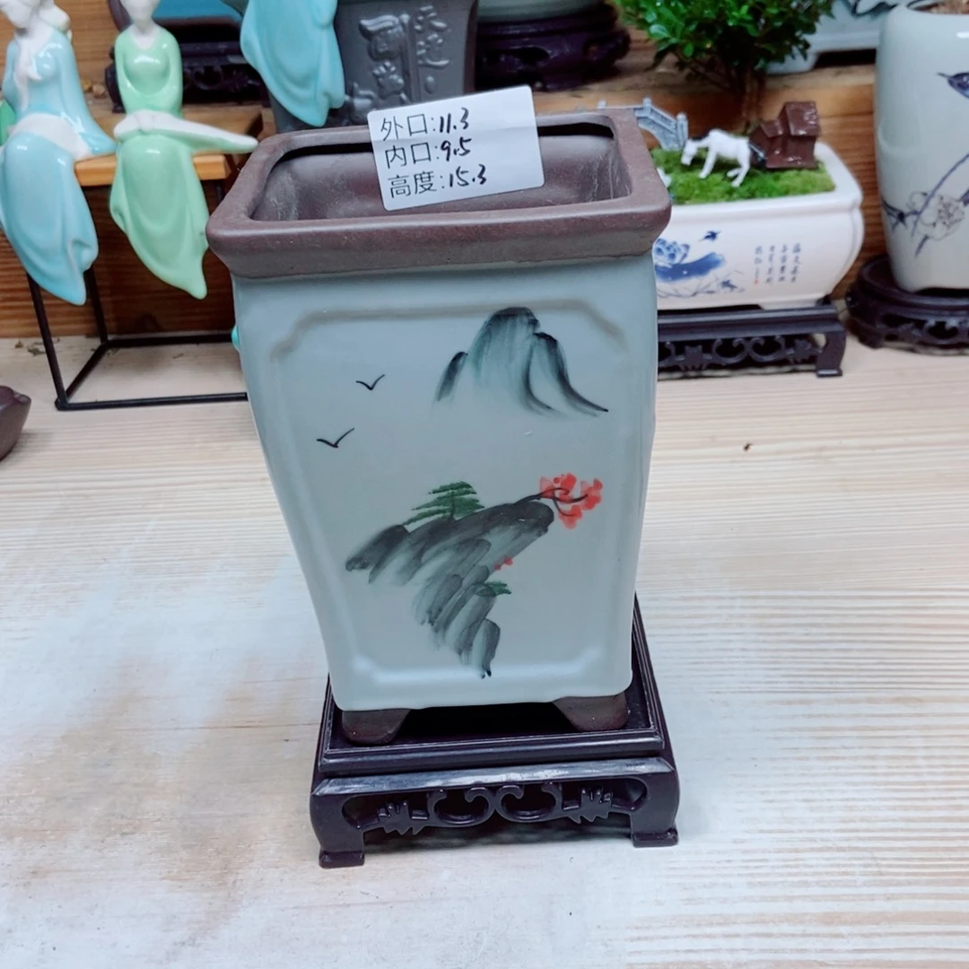 瓷片陶瓷花盆陶瓷艺术