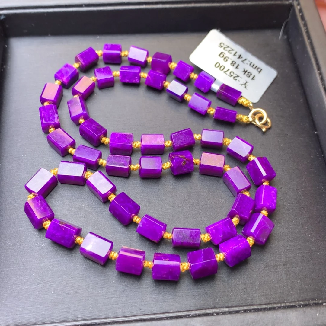 苏纪石（舒俱来）18K金镶嵌项链