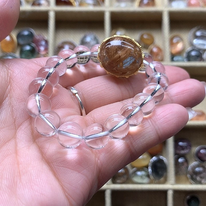 水晶水晶手链未镶嵌小**?