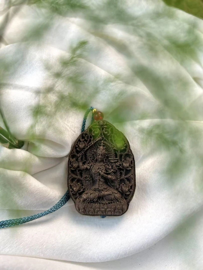 【驱蚊】古法合香珠非遗文化产品中药香牌纯天然手把件纯手工项链