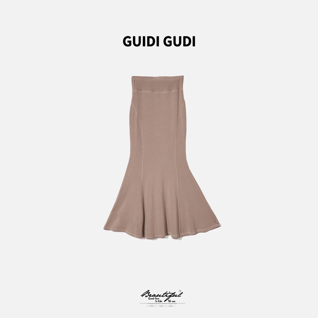 GUIDI GUDI【梦中降落】气质休闲百搭时尚长半裙 E9510261H