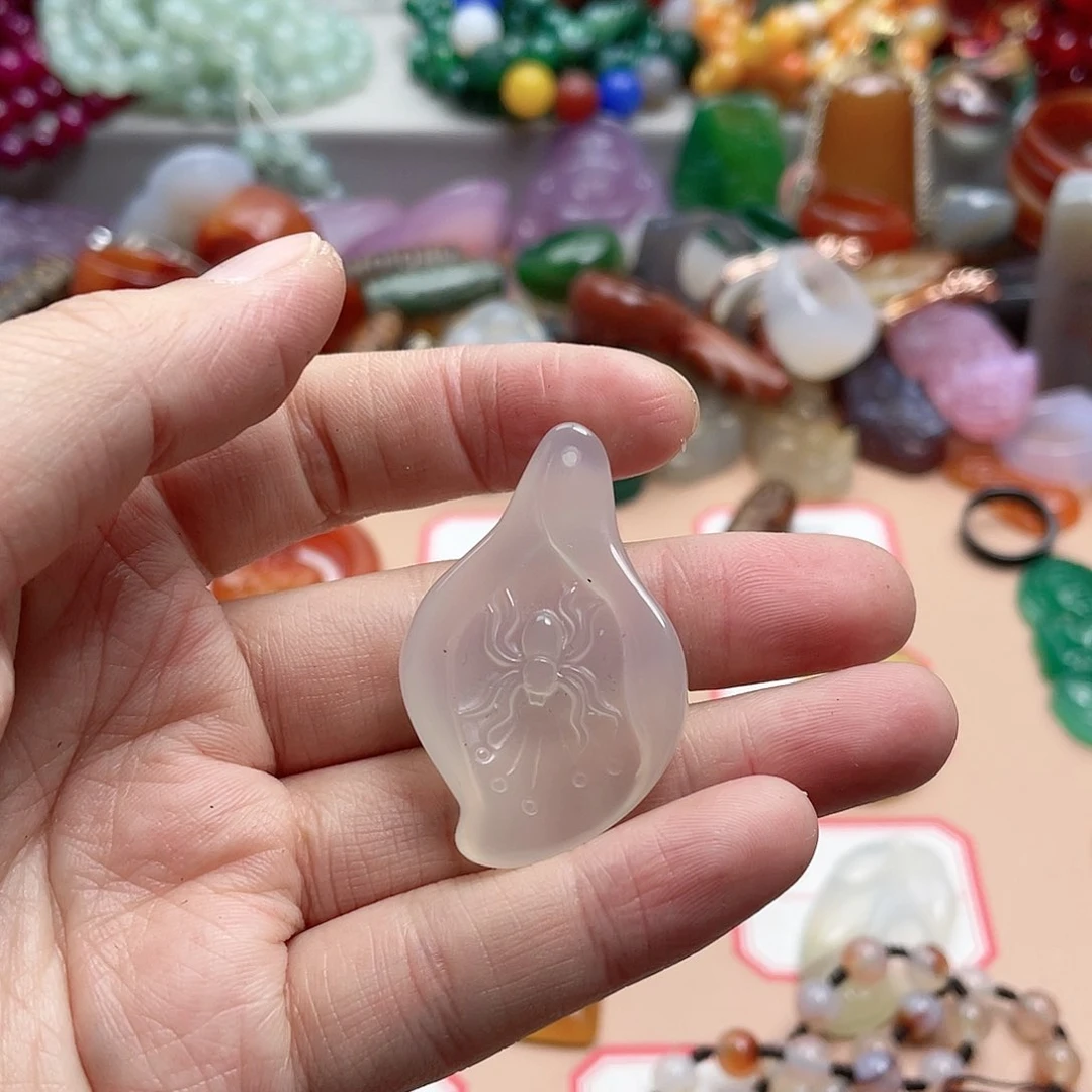 玛瑙/玉髓颈饰合金紫*籽