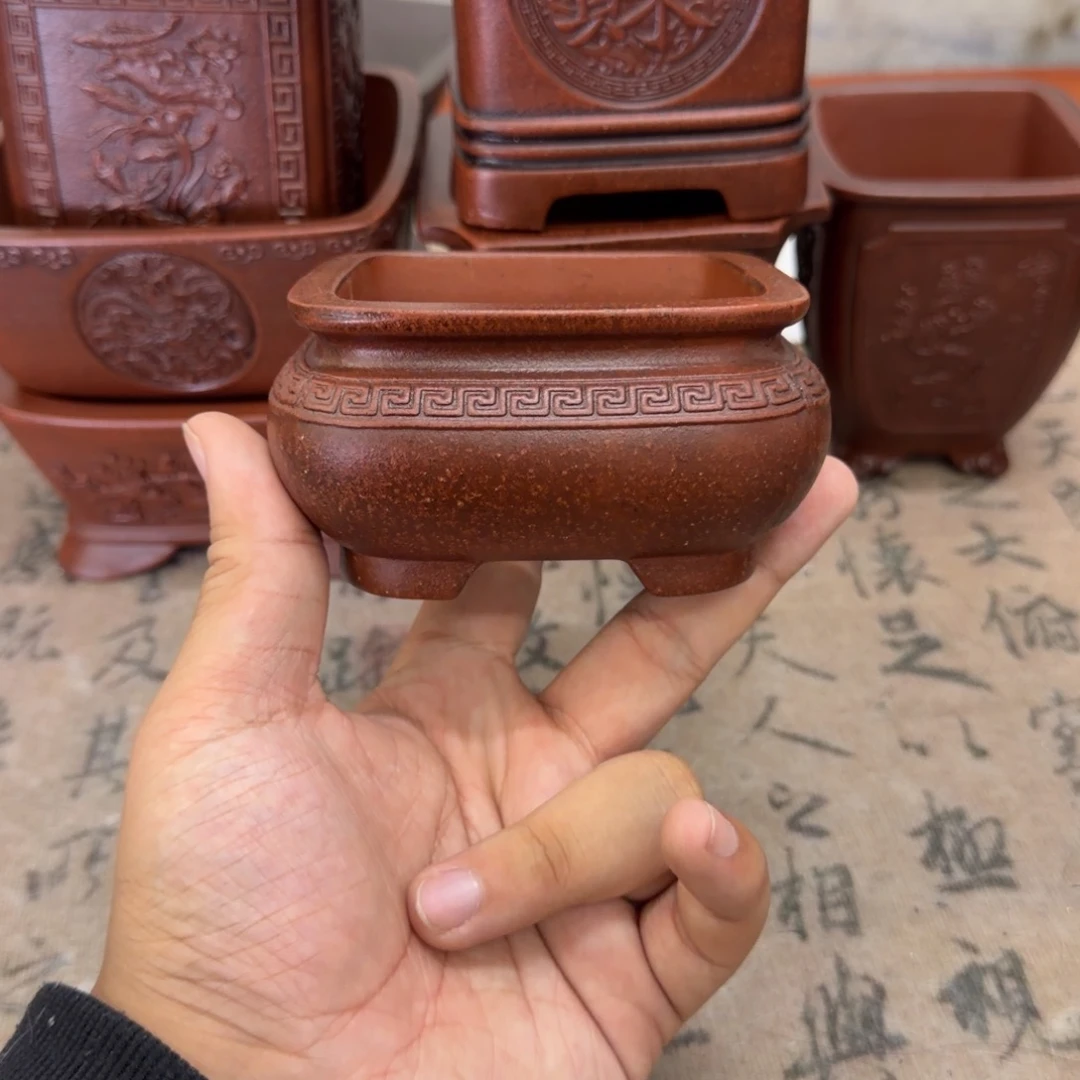 花盆紫砂8x4内经紫砂花盆