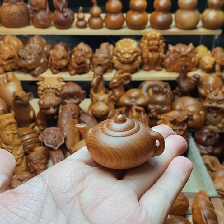 木质航*崖柏木雕。。。