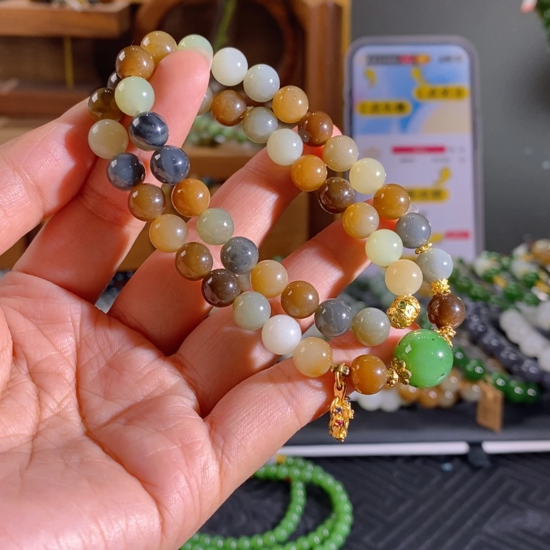 和田玉未镶嵌手链