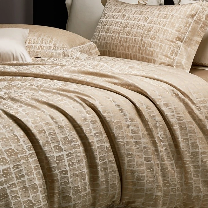 意式进口色织大提花四件套轻奢床上用品床上四件套被套简约