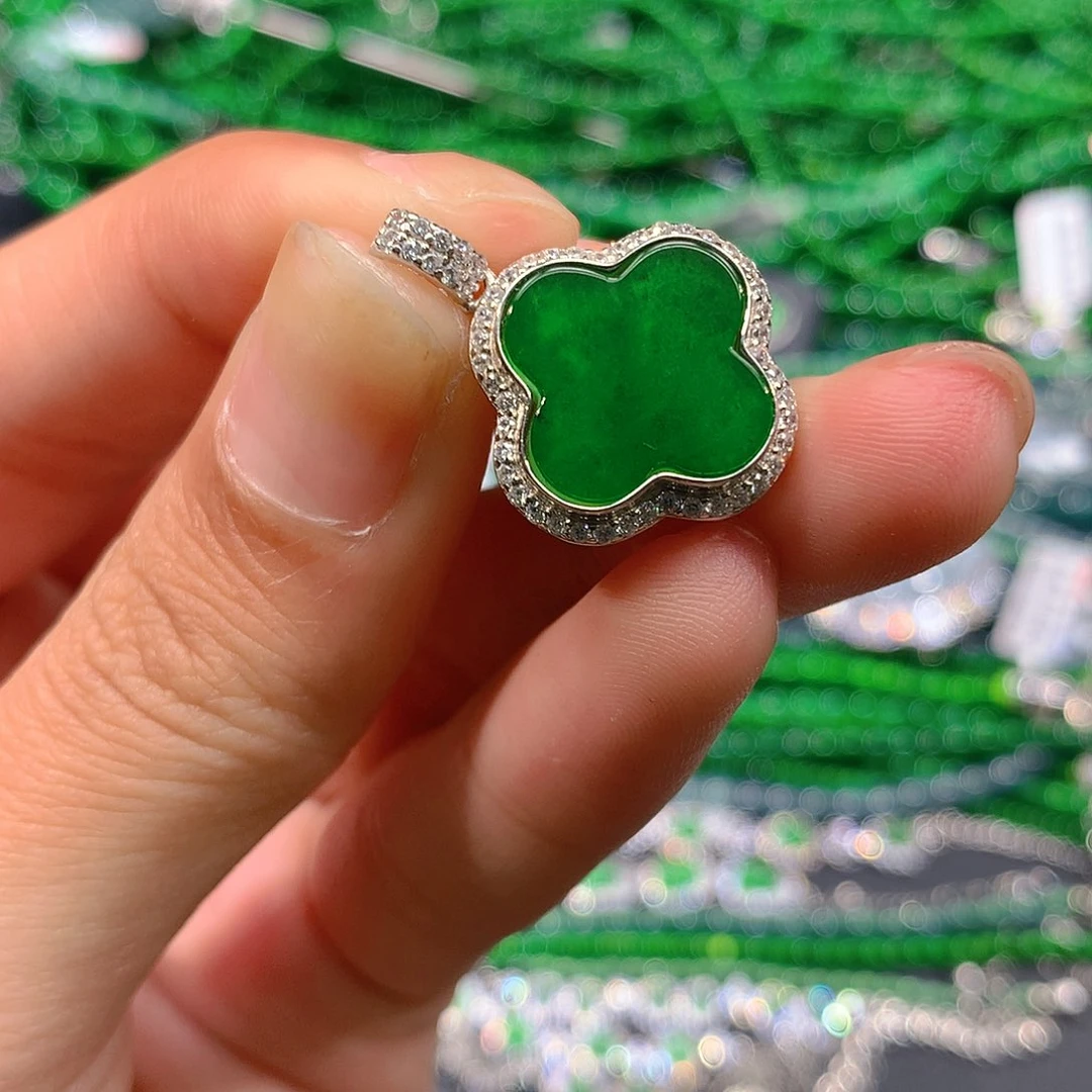 翡翠戒指未镶嵌天然翡翠