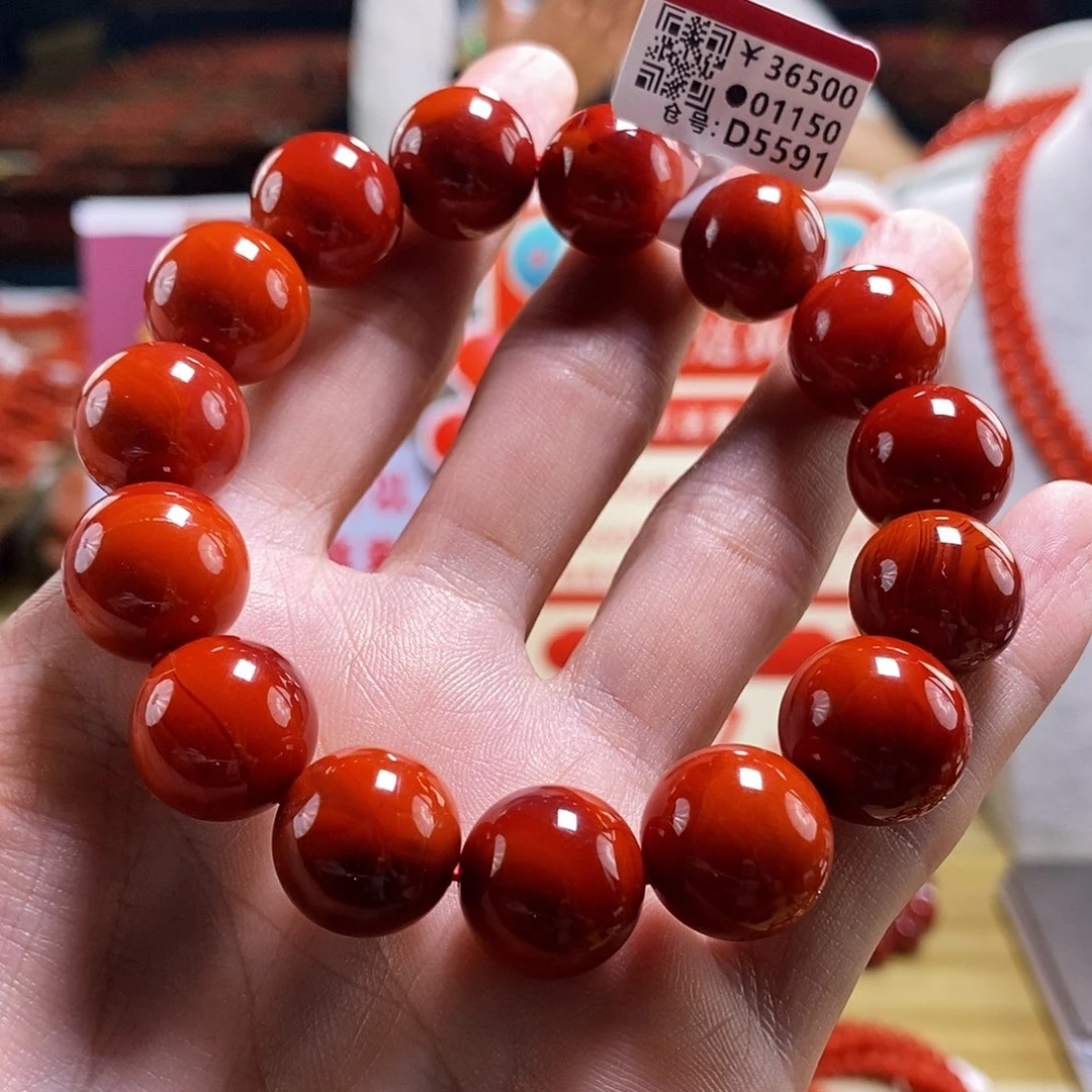 未镶嵌瓦西典藏 15mm 多样性发一南红玛瑙