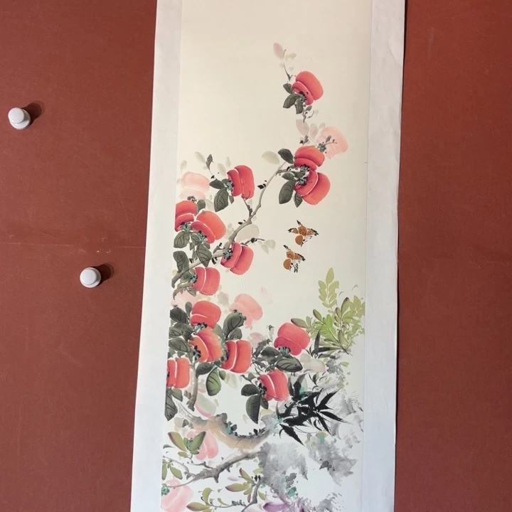 国画听兰老师花鸟