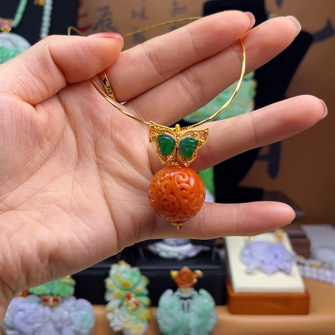 翡翠未镶嵌颈饰天然翡翠