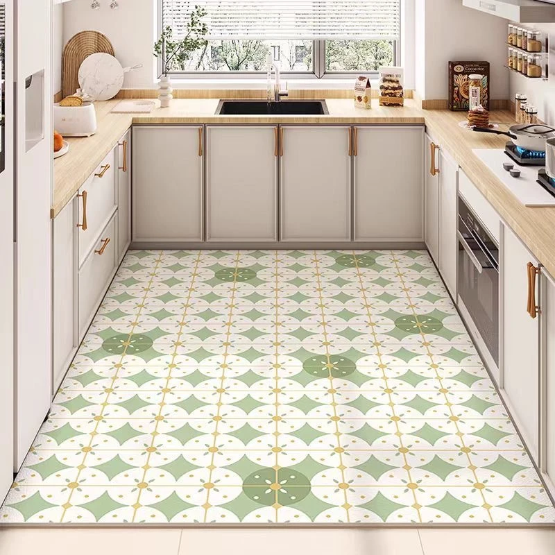 免洗家用耐脏PVC防油防水脚垫专用地毯定制厨房地垫满铺地毯可擦