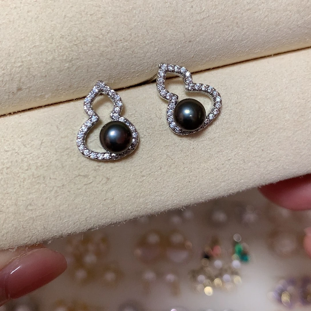 淡水珍珠耳饰合金