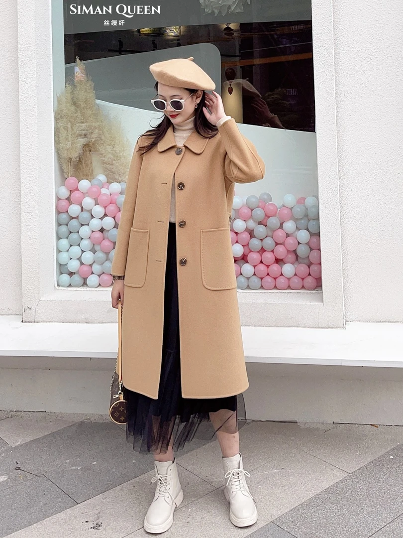 秋冬中长款羊毛大衣外套01-21