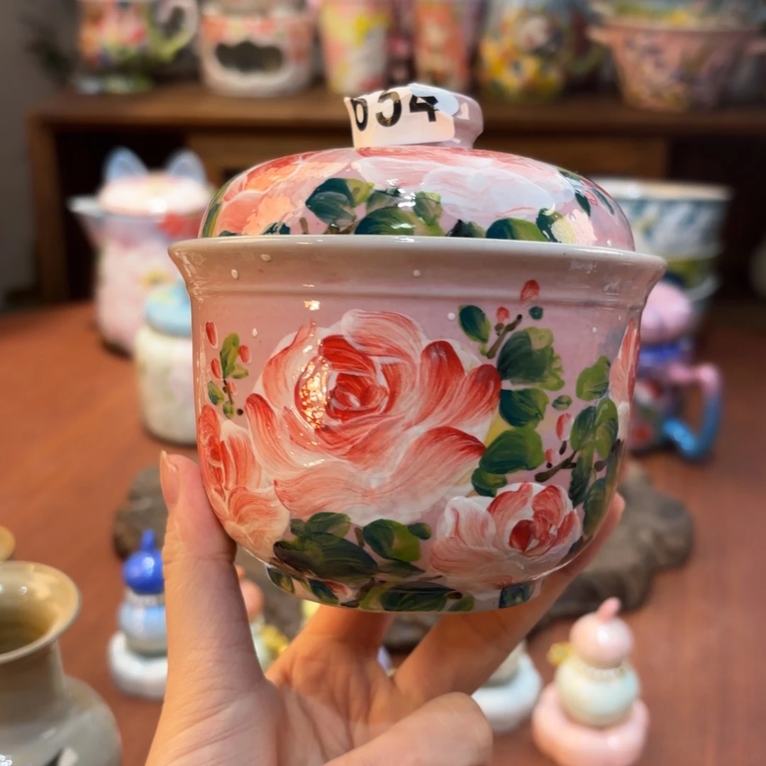 景德镇手绘高温釉下彩陶瓷茶具