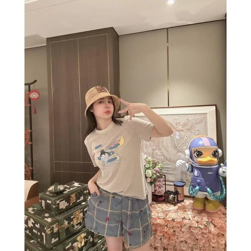 （直播）BETTER JOELAY-【浪漫涂鸦】高端潮流短裤休闲宽松简约Z7078