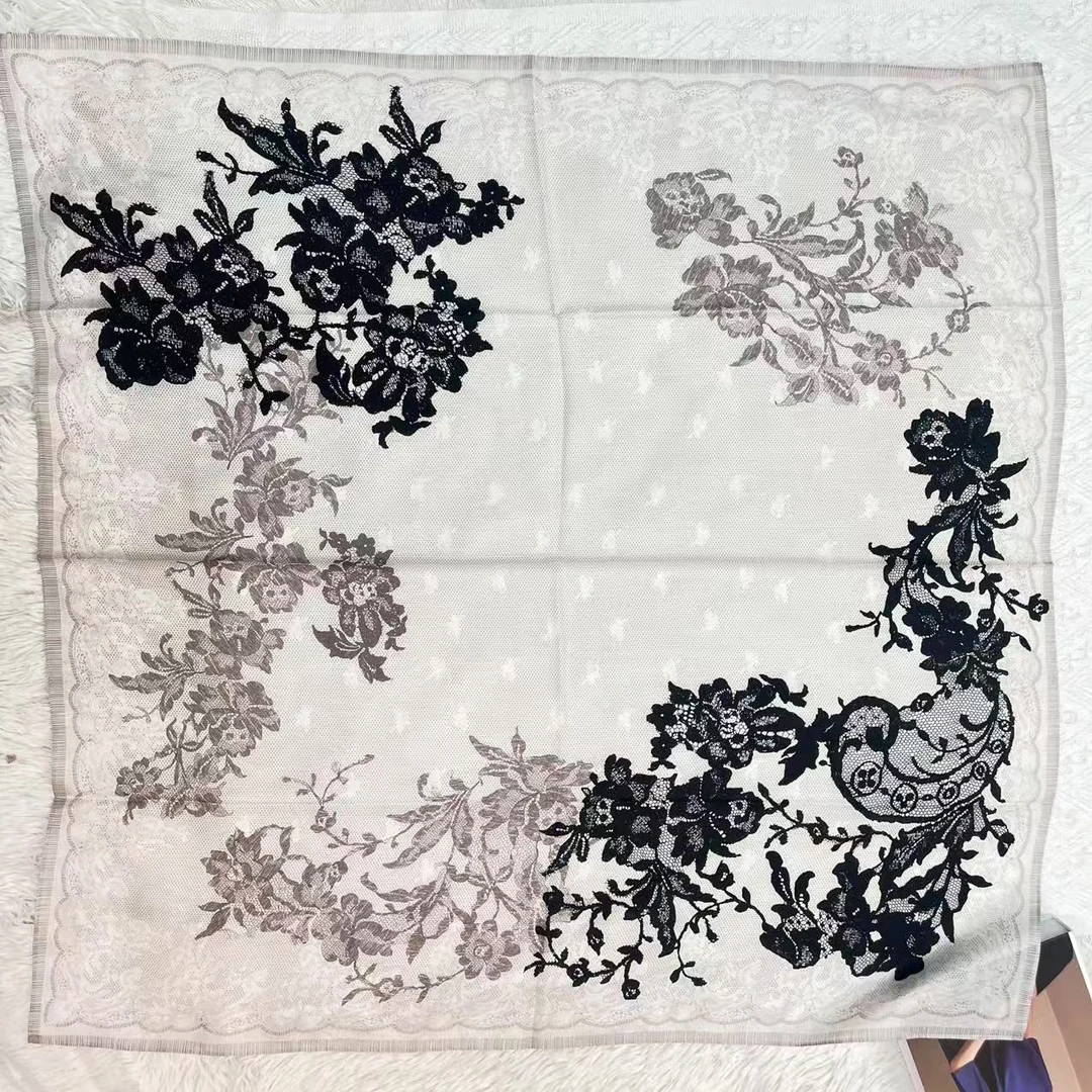 【墨花瓷语】90cm12姆米100％桑蚕丝电力防苏缎