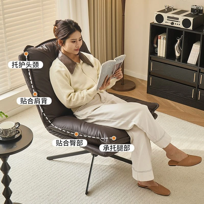 【旋转自如】轻奢高级单人沙发椅客厅阳台卧室可旋转单人椅办公室