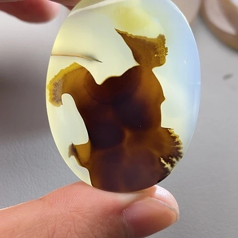 玛瑙/玉髓颈饰未镶嵌心**旧