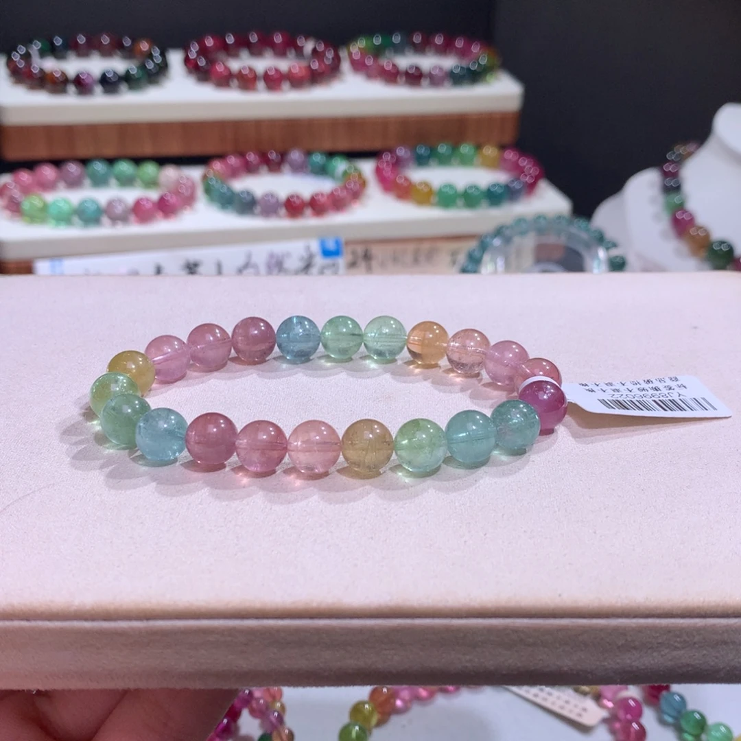 碧玺未镶嵌手链碧玺