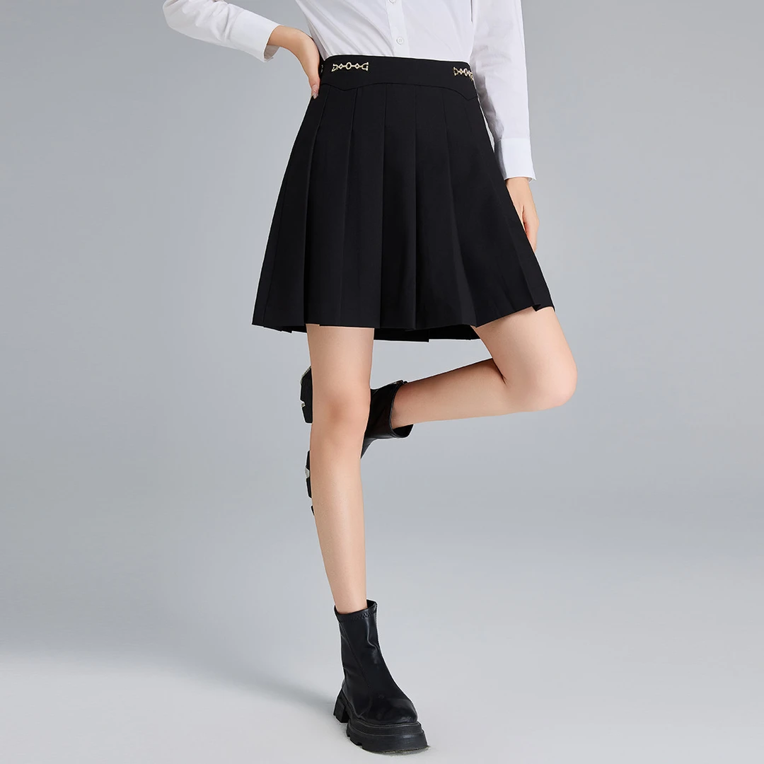 【达人专享】显瘦A字减龄气质女式半截裙GC371106