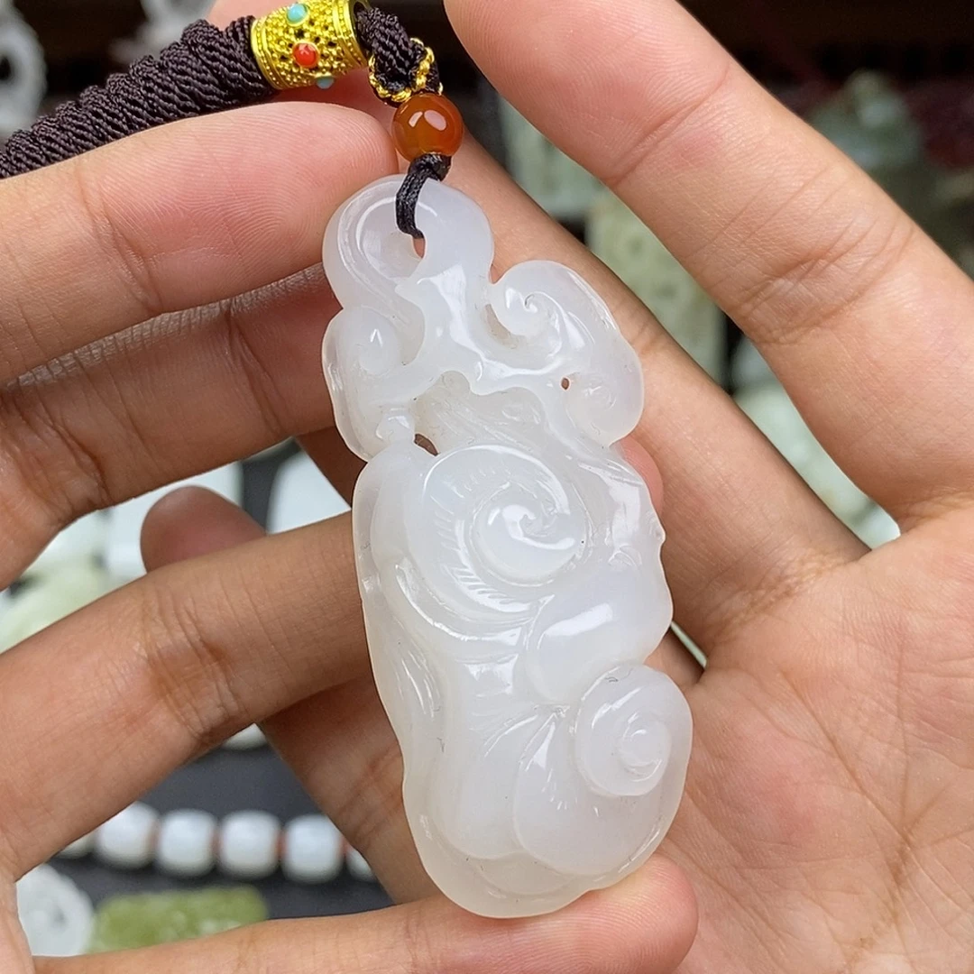 和田玉未镶嵌挂件