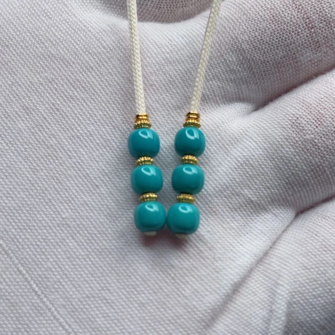 18K金镶嵌绿松石珠宝奇石