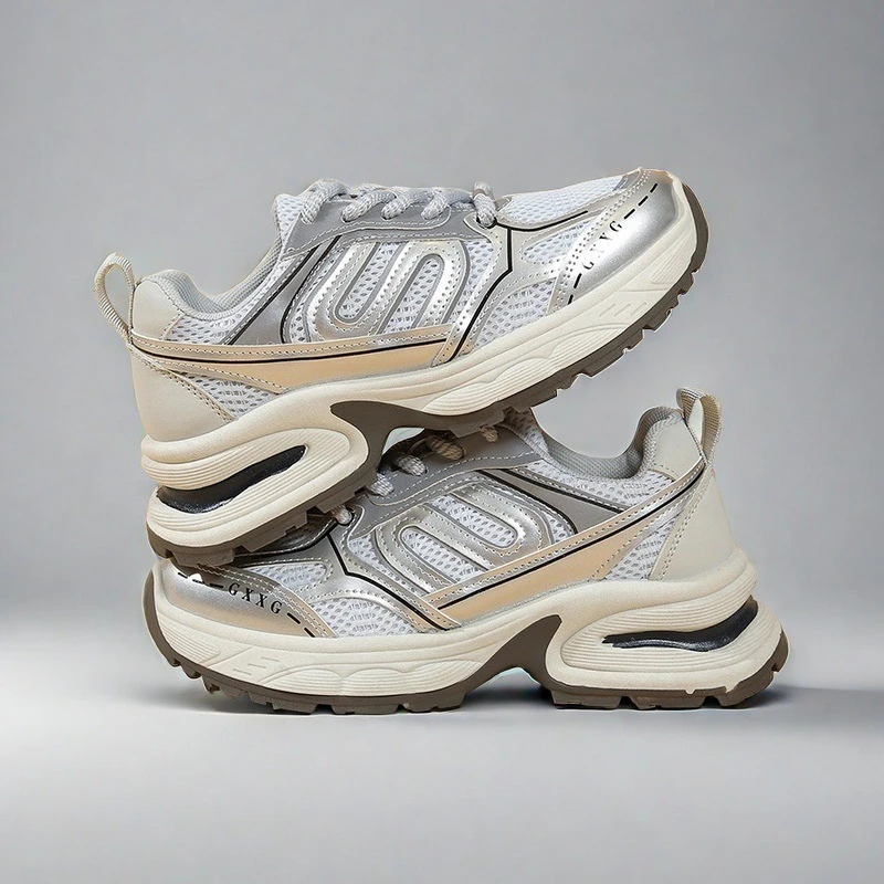 X-2/37【新疆包邮】休闲鞋运动增高鞋厚底学生新款跑步春款老爹鞋