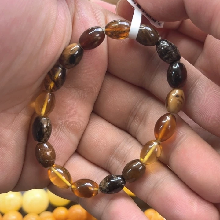 未镶嵌琥珀手链琥珀