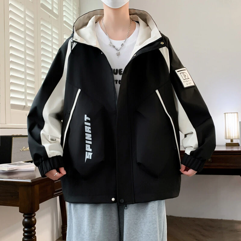 春秋季新款外套男生初高中学生潮流帅气百搭青少年夹克男装上衣服