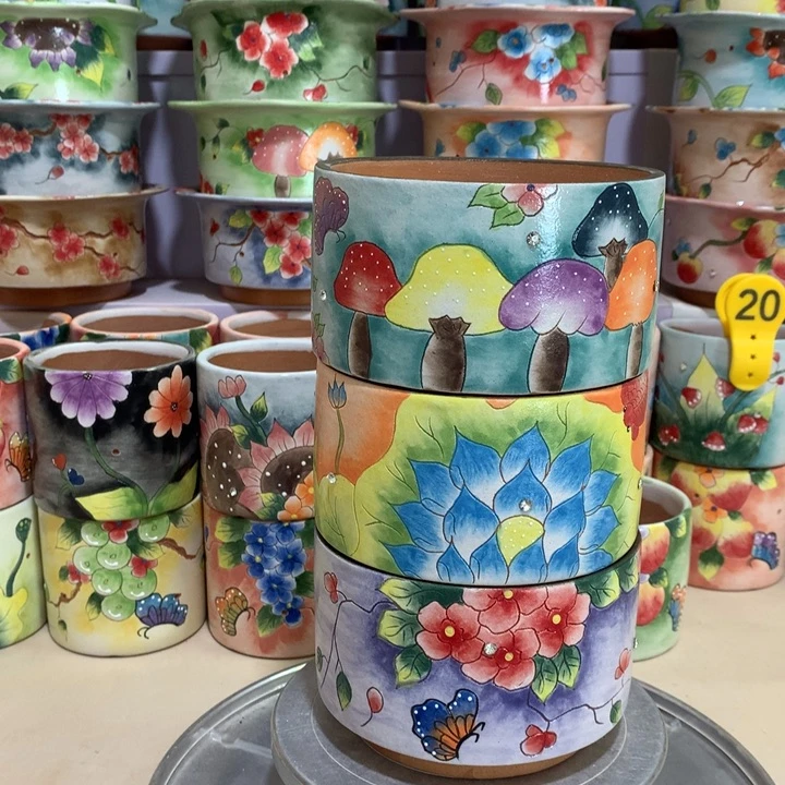 正品花盆，手绘花盆