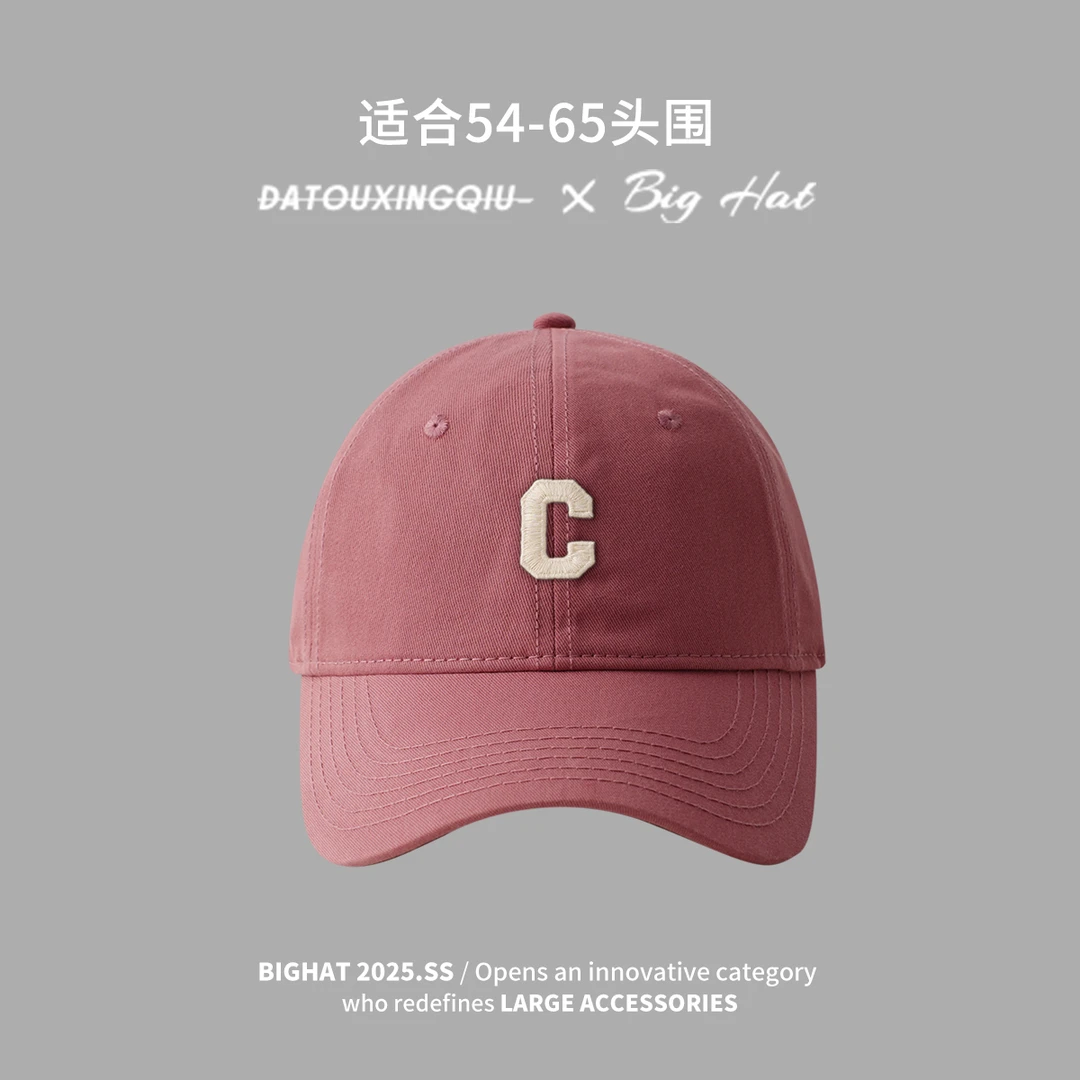 韩潮流C标棒球帽女2025年春新款休闲鸭舌帽