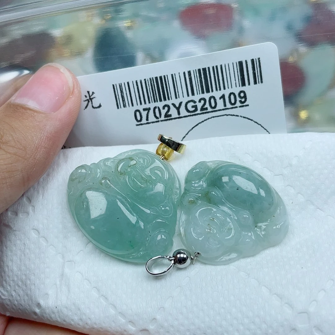翡翠未镶嵌吊坠(不含链)