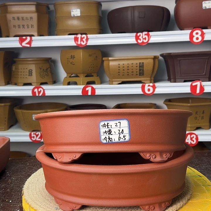 紫砂花盆你在一起