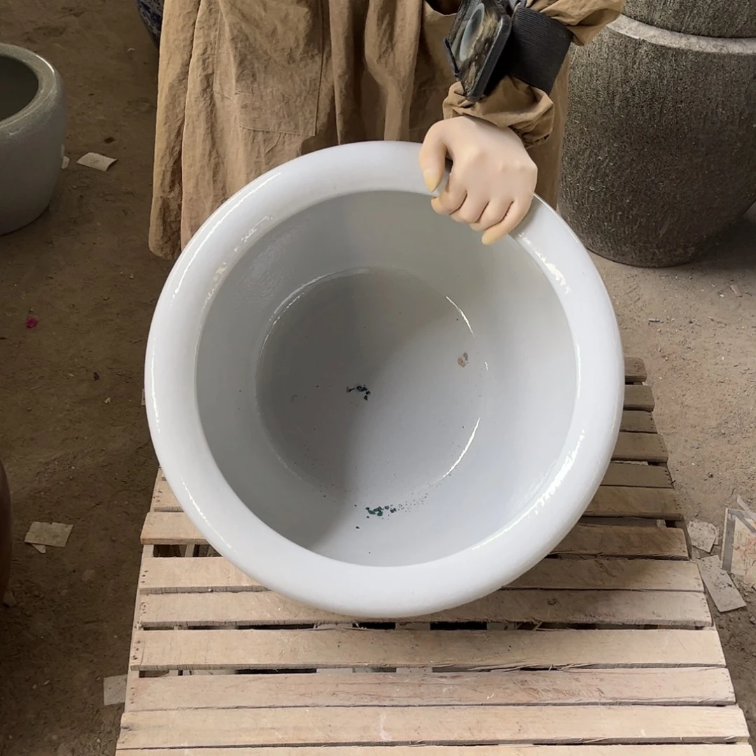 瓷片圆口兰荷花40.8888