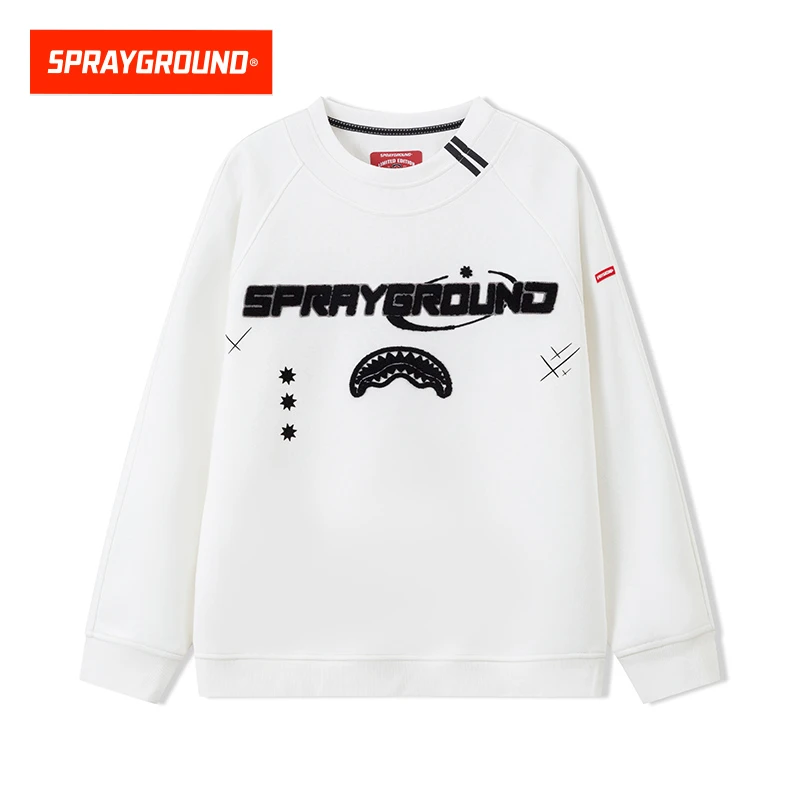 SPRAYGROUND鲨鱼嘴卫衣圆领印花宽松春季休闲百搭XB WE110901