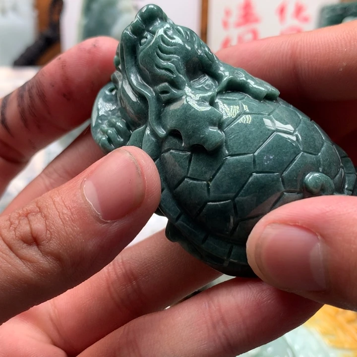翡翠未镶嵌颈饰保真天然a货翡翠