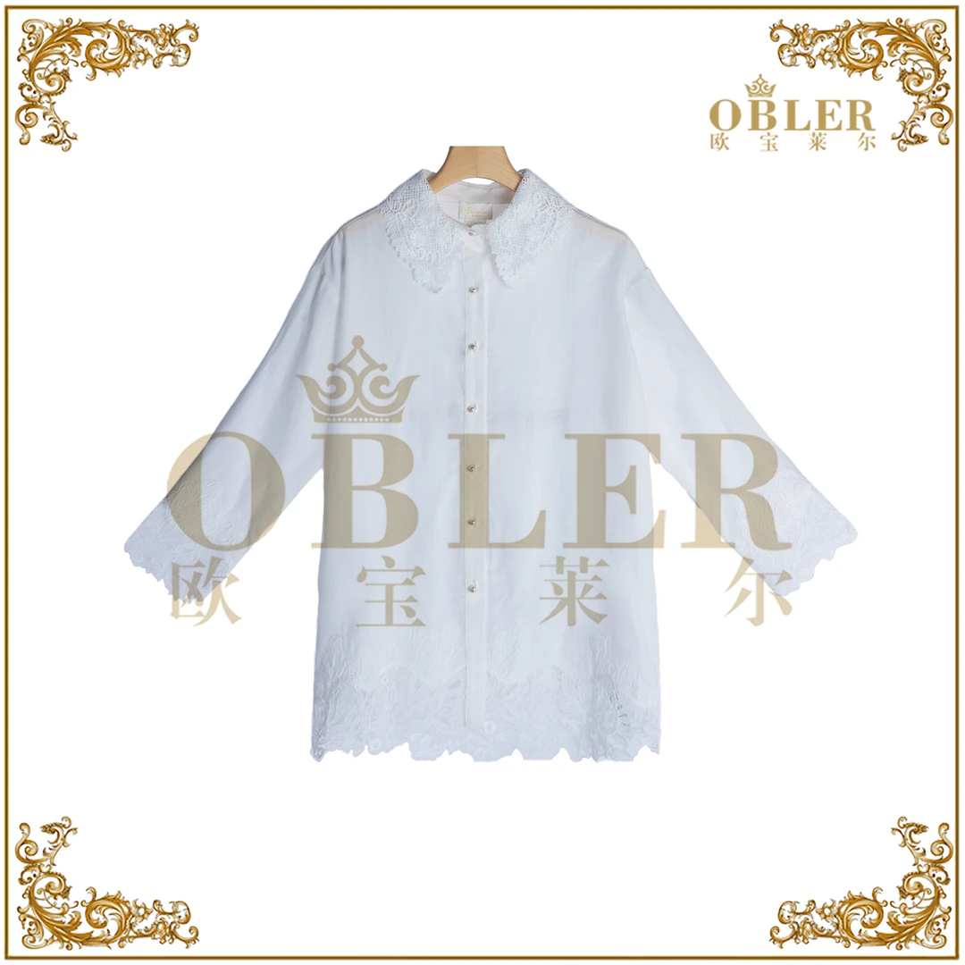 【欧宝莱尔】新款气质时尚轻奢女装衬衫305-25600
