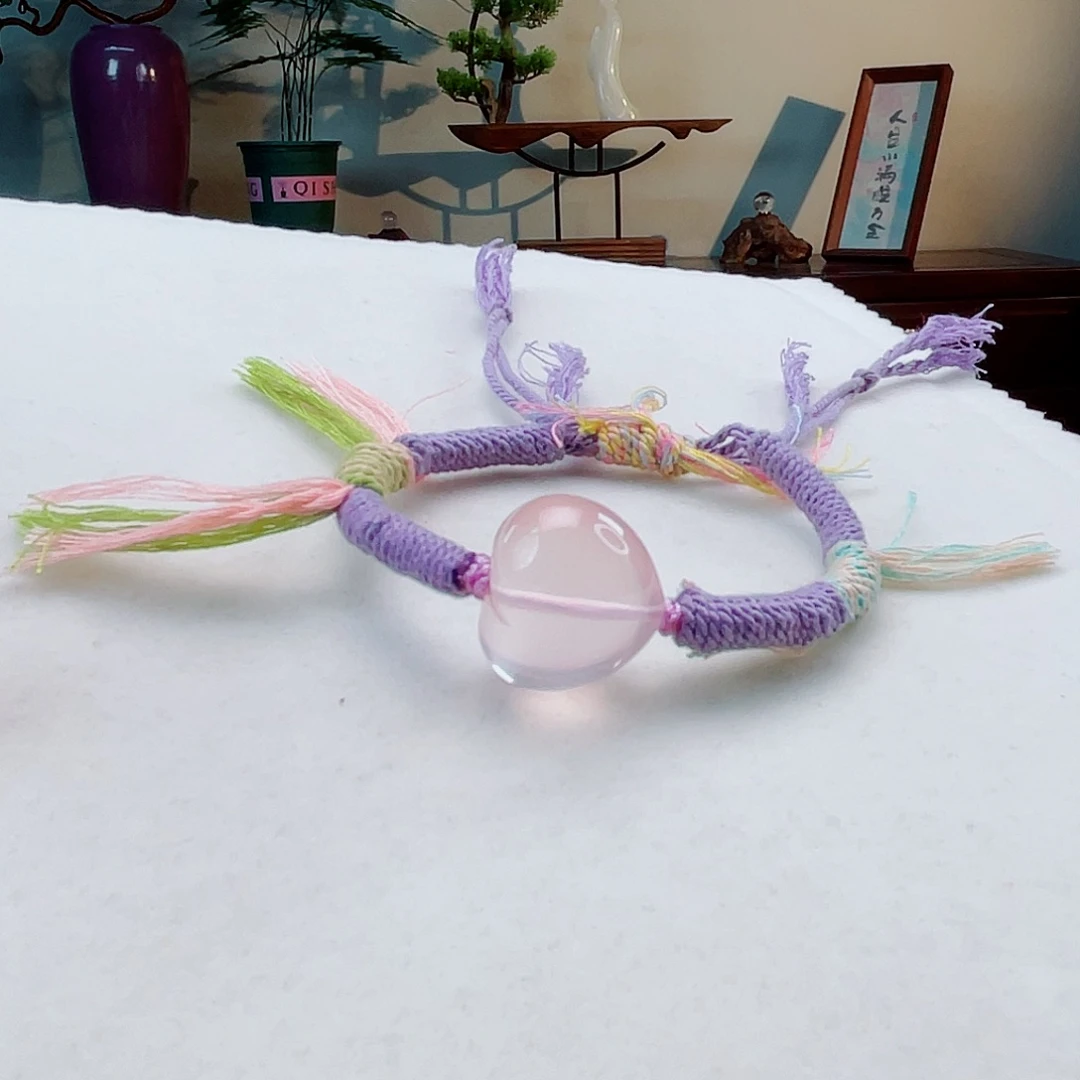 水晶手绳未镶嵌爱心