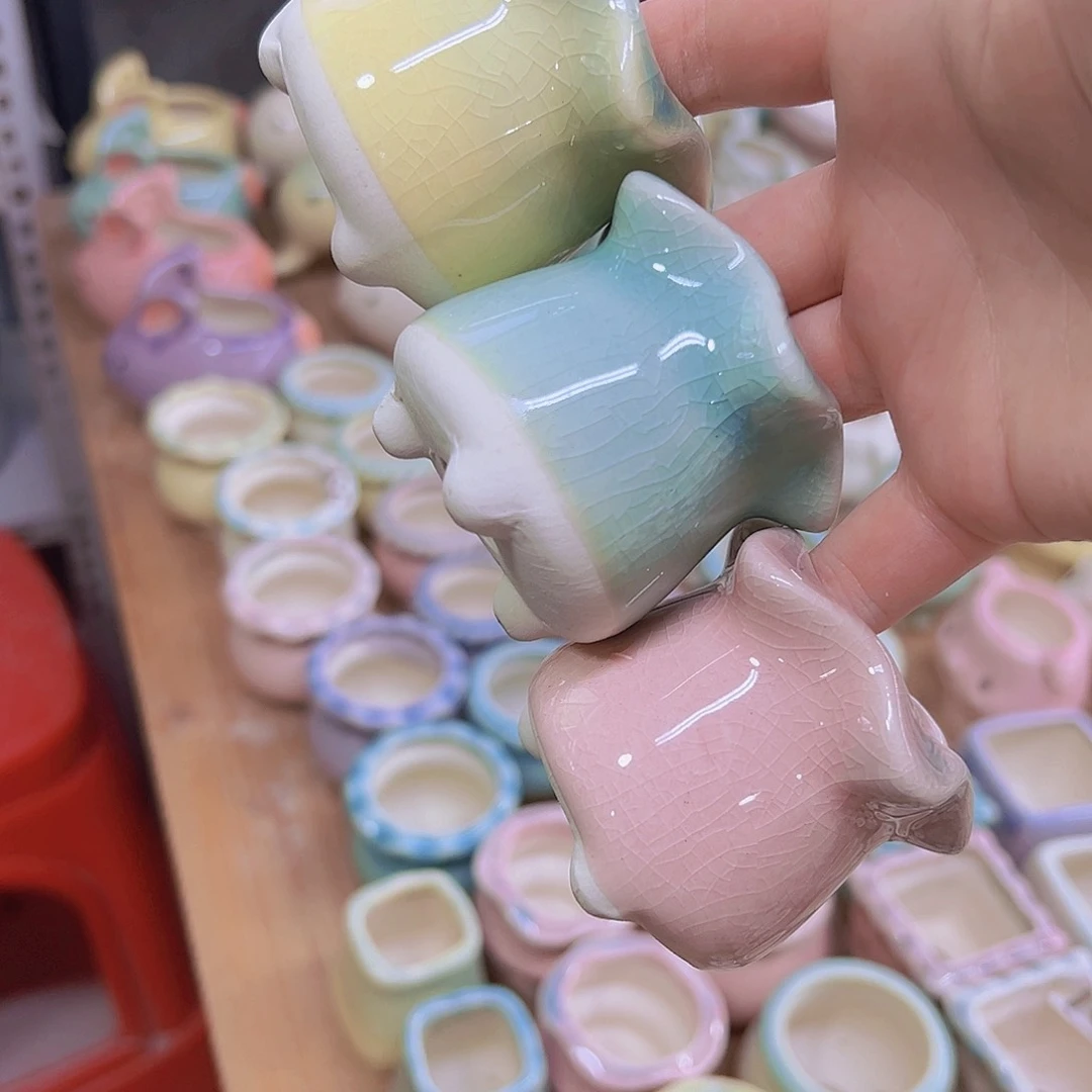 陶瓷花盆当场满12包邮