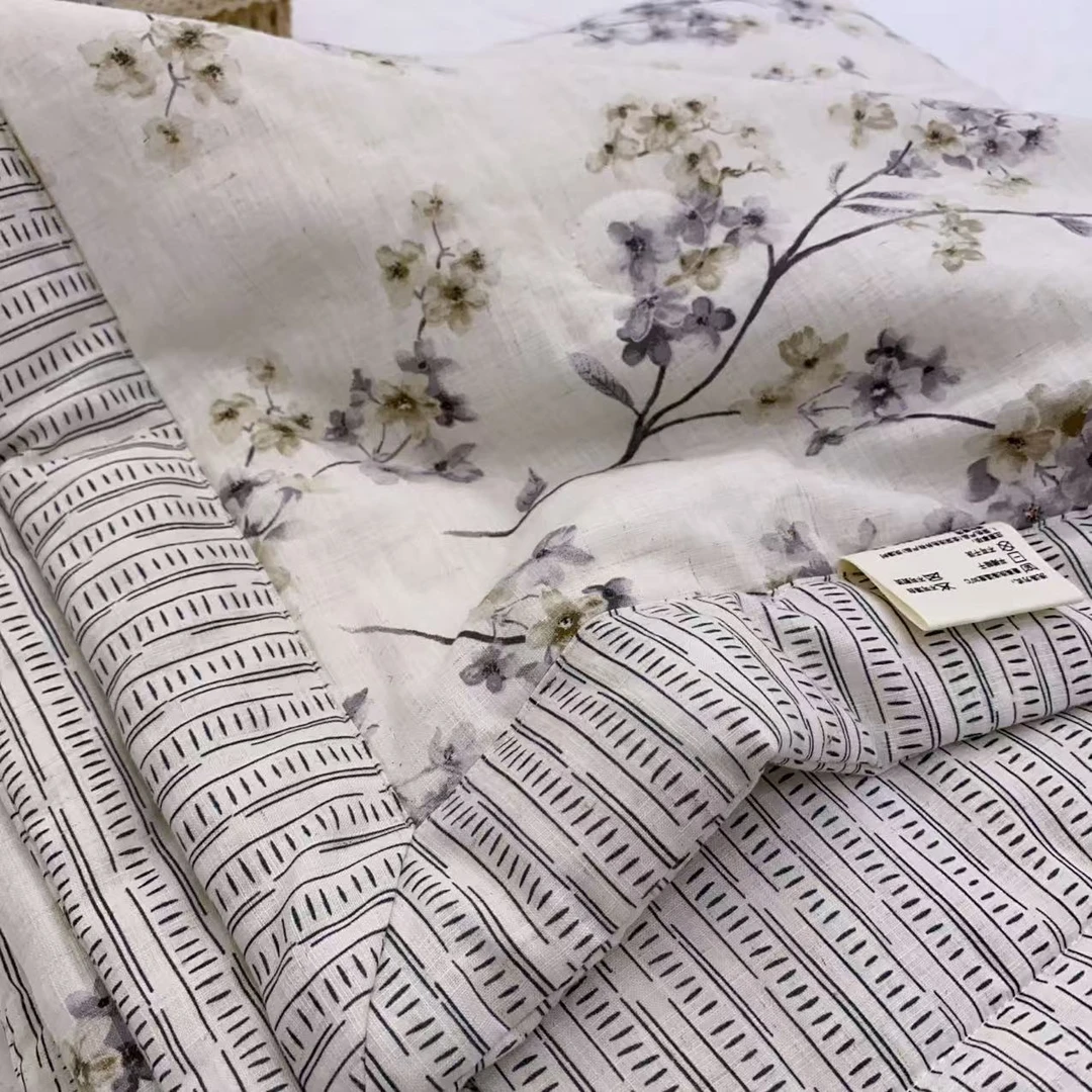 【雅趣】蝶香本白 天丝+麻 夏凉被亲肤柔软干爽轻奢空调被可水洗被