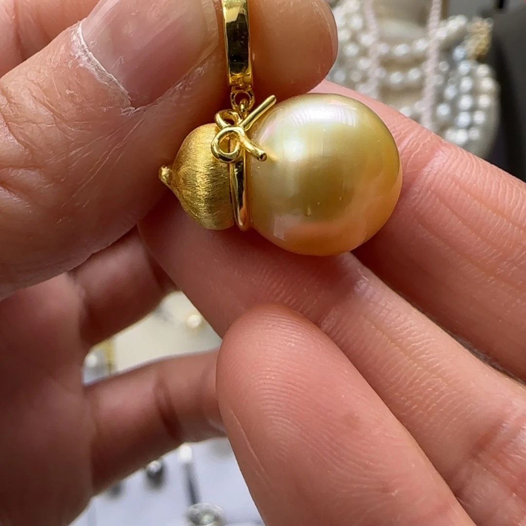 海水珍珠颈饰银S925镶嵌