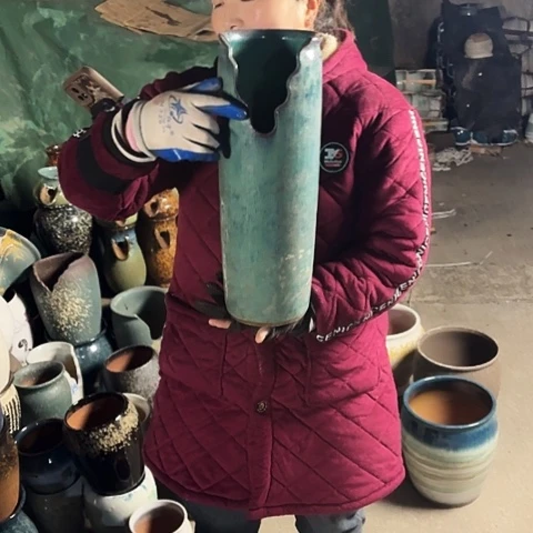 口14高42瑕疵盆子。