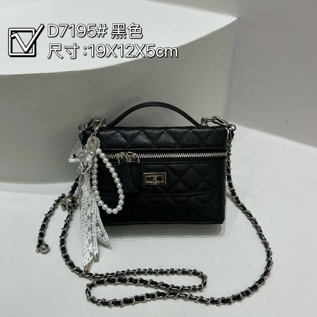 【YI CHEN】ZT-D7195-黑色-高定轻奢时尚百搭潮流女神包包