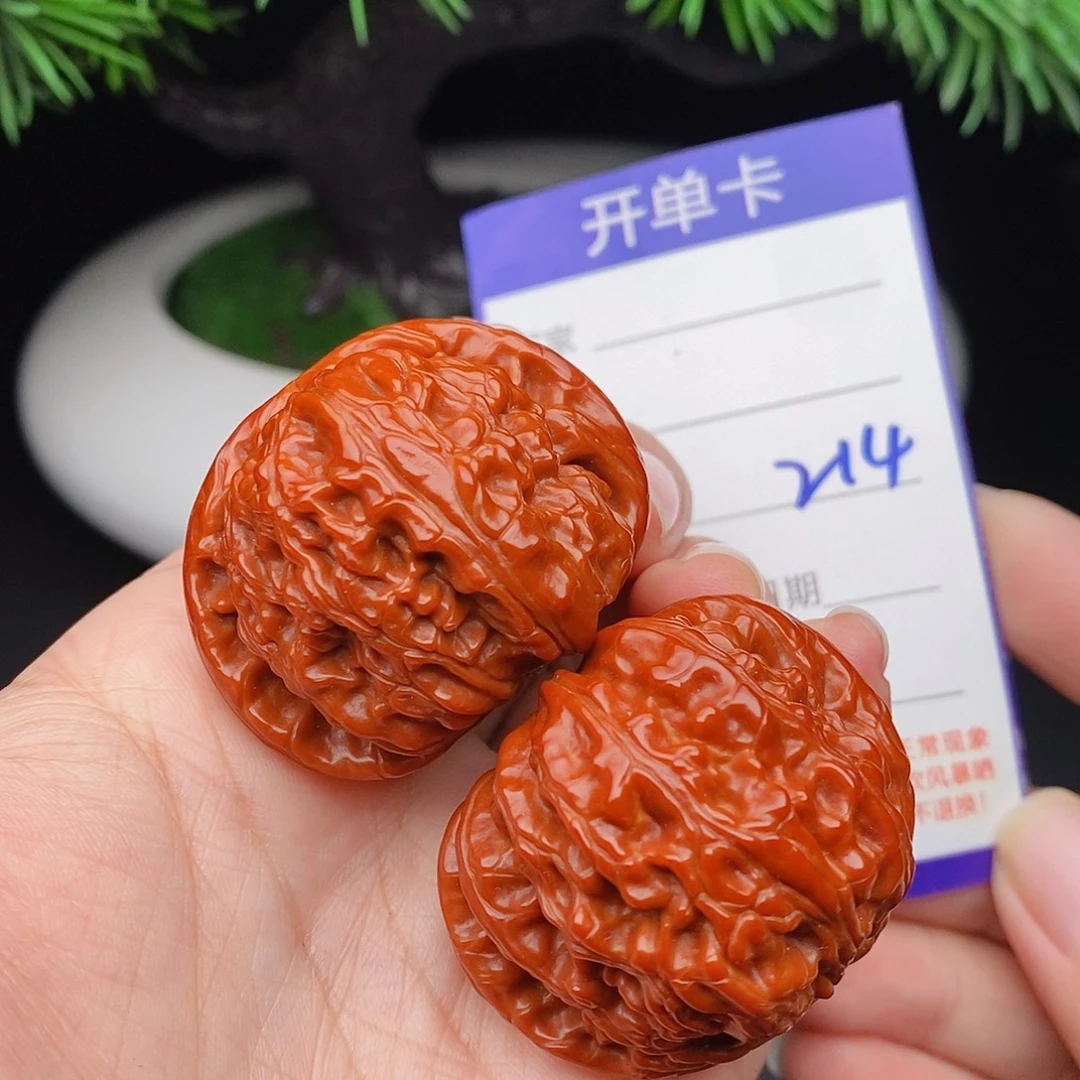 文玩核桃把件41闷白214