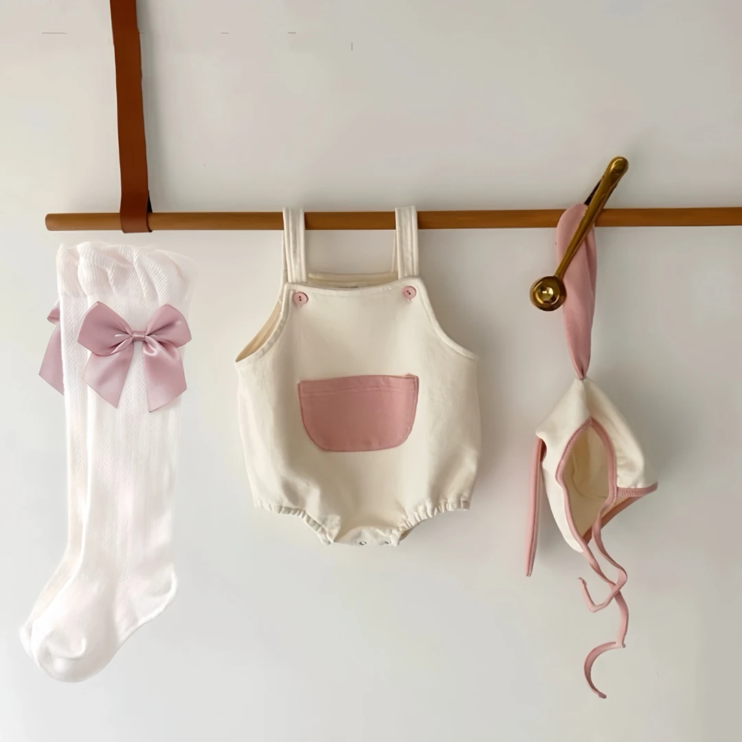 婴幼儿衣服夏季薄款女宝宝连体包屁衣满月百天周岁拍照吊带哈衣服