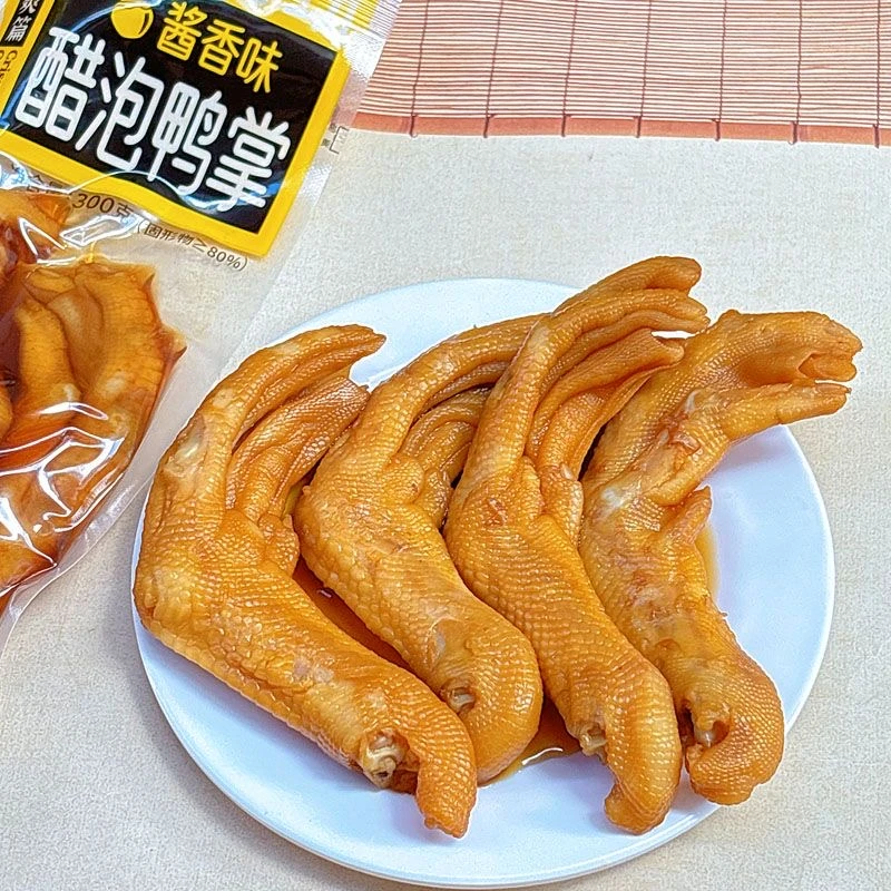 醋泡鸭爪蒜香酱香口味即食