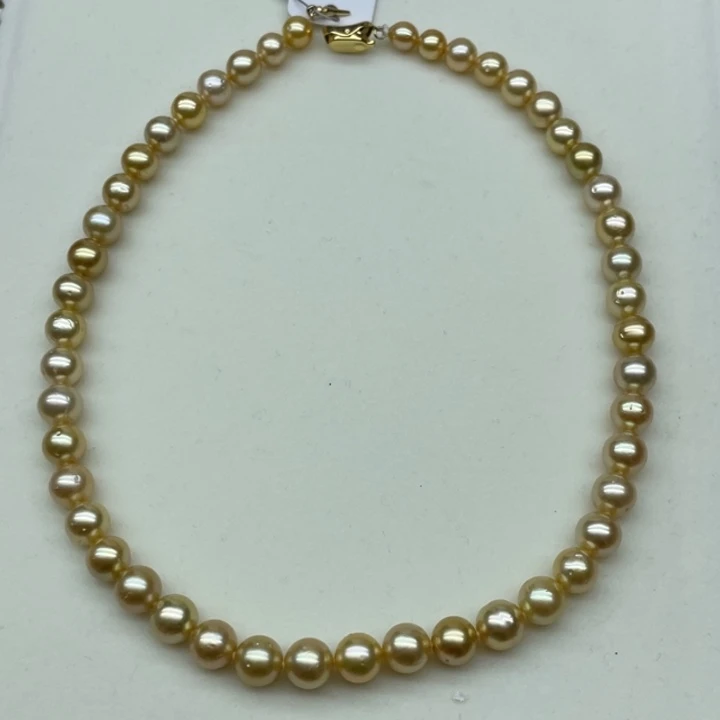 未镶嵌项链海水珍珠南洋金珠6.3-8.9
