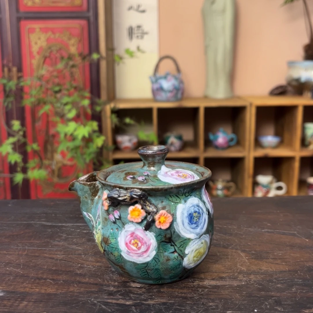 柴烧手工手绘陶瓷