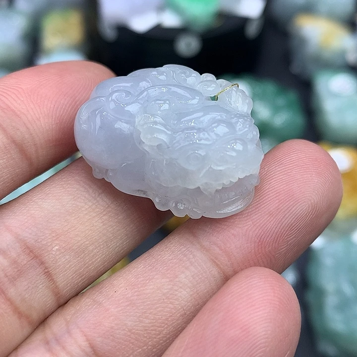 翡翠未镶嵌颈饰天然缅甸翡翠貔貅吊坠